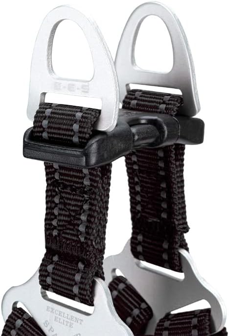 EXCELLENT ELITE SPANKER No Pull Dog Harness Adjustable Nylon Step-in Easy Pet Vest Chest Strap with Reflective and Leash Ring for Small Medium Large Breed Dogs Training Walking(Black-M)