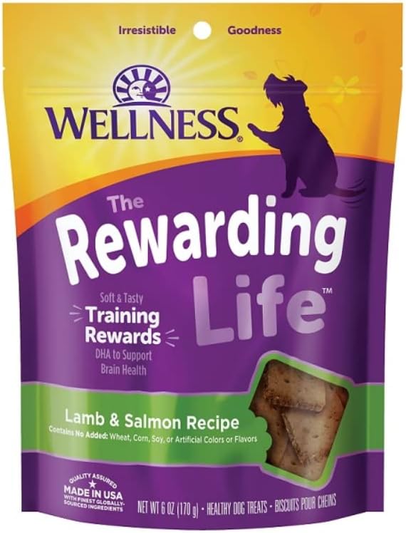 Wellness-Wellbites Natural Grain Free Soft Dog Treats, 5 Flavor (Beef & Turkey, Chicken & Venison, Chicken & Lamb, Turkey & Duck, Lamb & Salmon) 6 oz