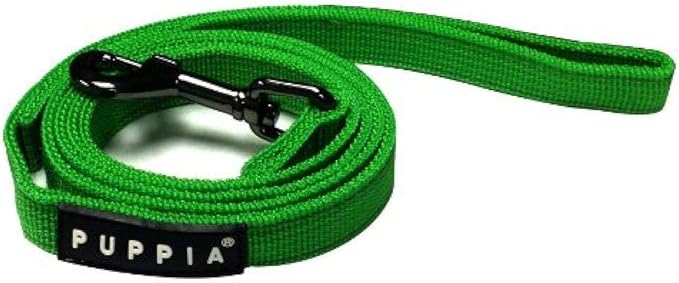 Puppia Two Tone Dog Lead Strong Durable Comfortable Grip Walking Training Leash for Small & Medium Dog, Wine, Medium