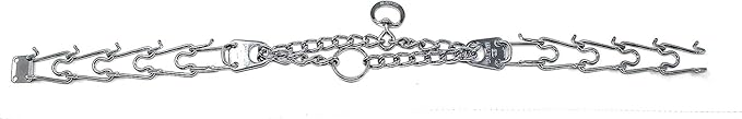 Herm Sprenger Prong Dog Training Collar Ultra-Plus Chrome Plated Steel No Pull Collar for Dogs Made in Germany 20in x 3.0mm (Neck Size up to 16in)