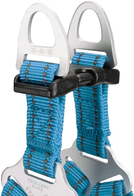 EXCELLENT ELITE SPANKER No Pull Dog Harness Adjustable Nylon Step-in Easy Pet Vest Chest Strap with Reflective and Leash Ring for Small Medium Large Breed Dogs Training Walking(Light Blue-M)