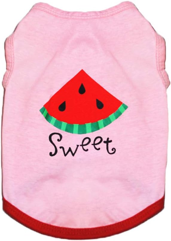 Dog Clothes for Small Medium Puppy Girl Summer Shirt Costume for Chihuahua Yorkie Female Pet Outfits Sweatshirt Cat Clothing Pink Vest Apparel Accessories Ropa De Perros Pequeños Camisas para