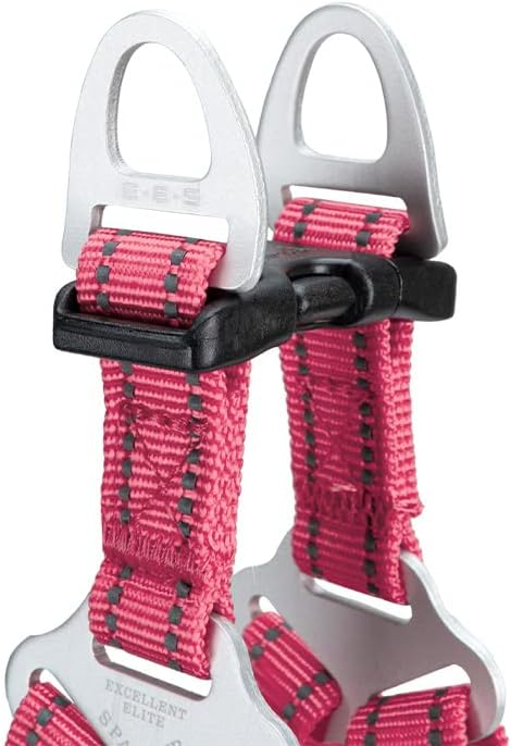 EXCELLENT ELITE SPANKER No Pull Dog Harness Adjustable Nylon Step-in Easy Pet Vest Chest Strap with Reflective and Leash Ring for Small Medium Large Breed Dogs Training Walking(Pink-S)