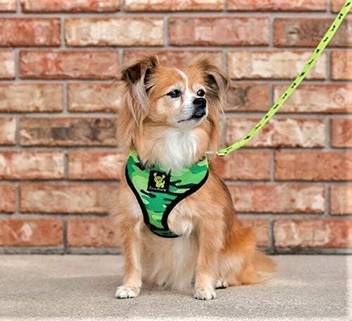 EcoBark Dog Harness - Eco-Friendly Max Comfort Harnesses - Luxurious Soft Mesh Halter - Over The Head Harness Vest- No Pull and No Choke for Puppy, Toy Breeds & Small Dogs (Small, Camo)