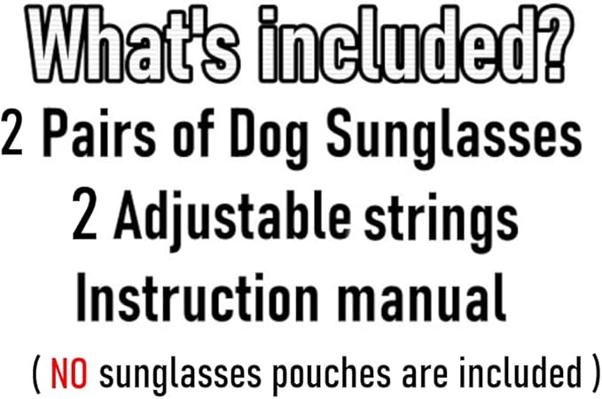 G014 Dog Cat Pet 80s Sunglasses Goggles for Small Breeds up to 15lbs (2-Pack Black+Pink)