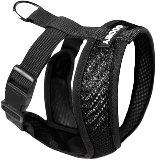 Gooby Comfort X Head-in Harness - S/M Black SM (11.5" Neck, 15.5" Chest, 10" Length)