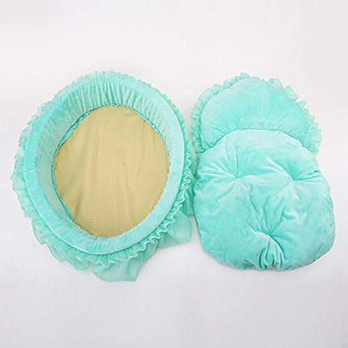 Cute Princess Pet Bed Bow-TIE Lace Cat Dog Bed (L, Green)
