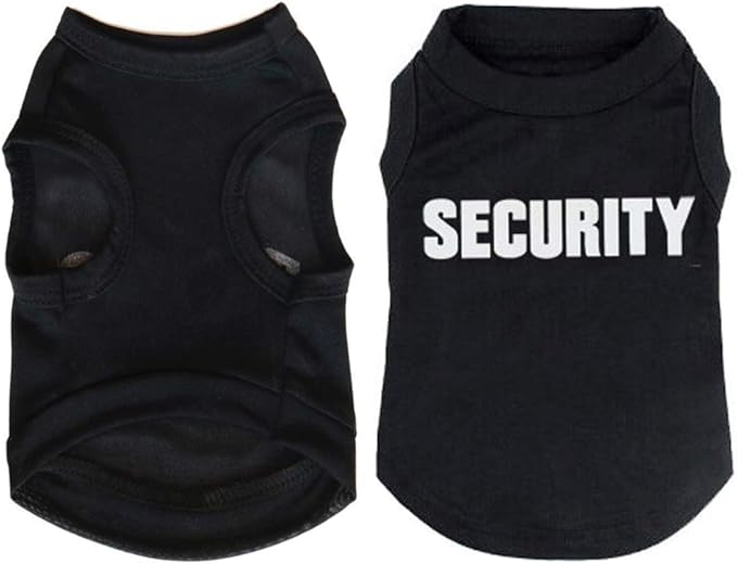 6 Packs Dog Clothes for Small Medium Cute Small Dog Shirts for Chihuahua Yorkies Small Dogs Clothes Pet Outfits Cat Clothing Black Vest Apparel