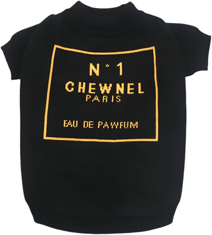 Designer Dog Clothes Sweater Shirt Outfit Small XS Teacup Cute Dogs Puppies French Bulldog Dachshund Chihuahua Cats Maltese Boy Girl (XX-Large, Chewnel)