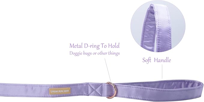 Unique style paws Silk Dog Leash Durable Dog Leashes with Welded D-Ring Comfortable Handle for Small Medium Large Dogs
