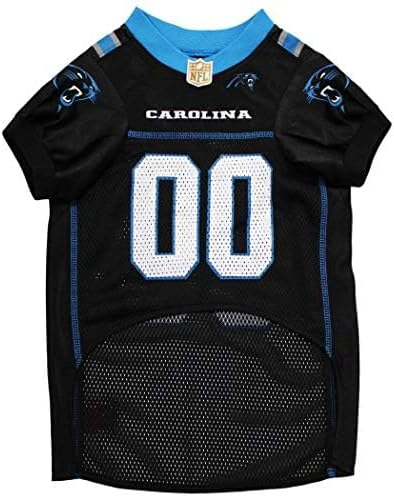 Pets First NFL Carolina Panthers Dog Jersey, Size X-Large. Best Football Jersey Costume for Dogs & Cats