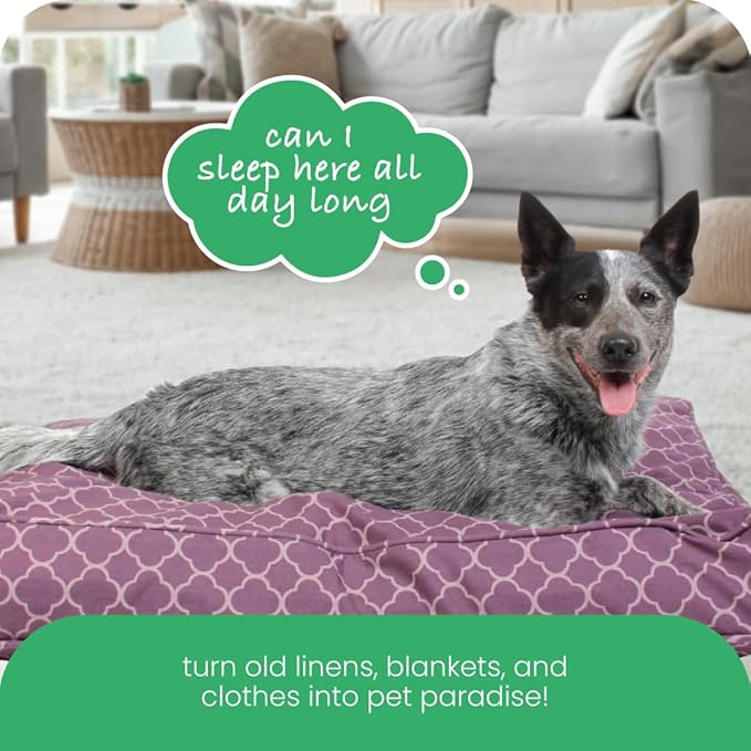 Molly Mutt Huge Dog Bed Cover -Royals - Measures 36”X 45”X 5’’ - 100% Cotton - Durable - Breathable - Sustainable - Machine Washable Dog Bed Cover