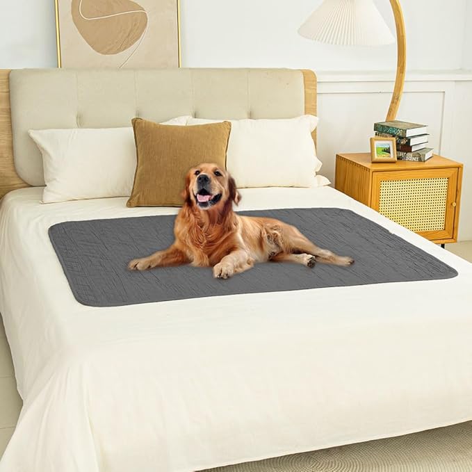Ameritex 100% Waterproof Dog Bed Blankets Double Sided Dog Couch Cover Knurling Pattern pet Bed Cover Reversible Furniture Couch Sofa Car for Puppy Kids