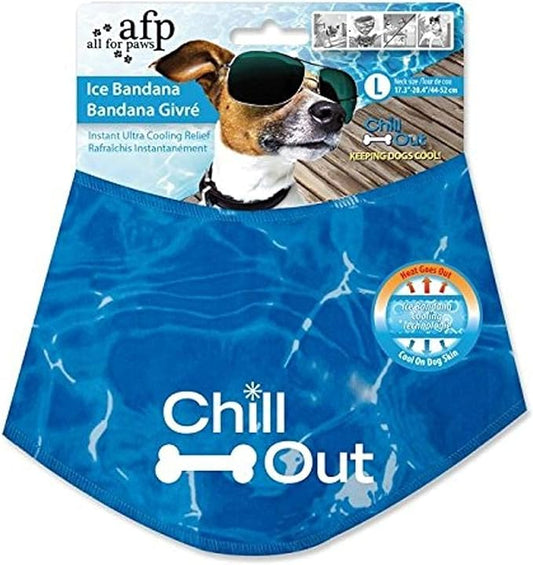 ALL FOR PAWS Chill Out Ice Bandana, Large