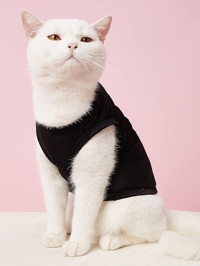 6 Pieces Small Puppy Shirts for Boy Dog Clothes Pet Dogs T Shirt Chihuahua Clothes Cat Shirts Pet Boys Tshirts for Small Dogs Boy T-Shirt Cat Vest Apparel