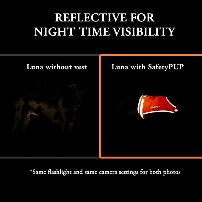 Lite Dog Vest. Coverage to Mid Back. Reflective Hi Visibility Fluorescent Yellow Fabric Helps to Keep Them in Sight and Safe On and Off Leash.