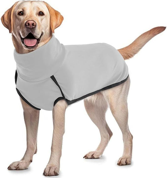 ROZKITCH Dog Winter Coat Soft Pullover Pajamas, Pet Windproof Warm Cold Weather Jacket Vest Cozy Onesie Jumpsuit Apparel Outfit Clothes for Small Medium Large Dogs Walking Sleep Grey S