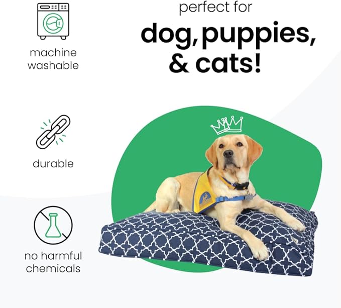 Molly Mutt Medium to Large Dog Bed Cover- Romeo & Juliet Print - Measures 27”x36”x5’’ - 100% Cotton - Durable - Breathable - Sustainable - Machine Washable Dog Bed Cover