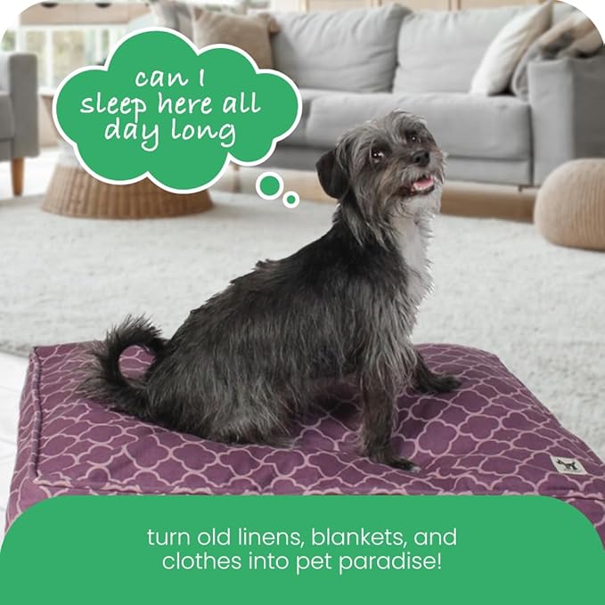 Molly Mutt Small Dog Bed Cover - Royals Print - Measures 22”x27”x5’’ - 100% Cotton - Durable - Breathable - Sustainable - Machine Washable Dog Bed Cover