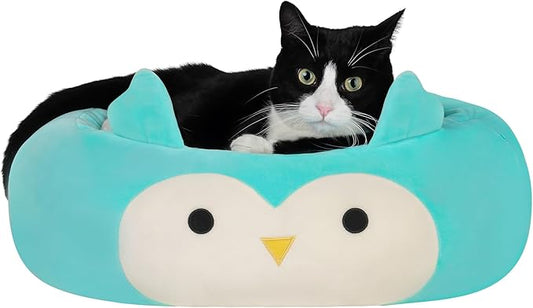 Squishmallows Original 20-Inch Winston The Owl Pet Bed - Small Ultrasoft Official Jazwares Plush Pet Bed