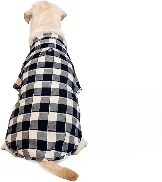 Dog Shirt Plaid Puppy Clothes for Small Medium Large Dogs Cats Boy Girl Kitten Soft Pet T-Shirt Breathable Tee Outfit Adorable Grid Apparel Thanksgiving [Blue#1; 5XL]