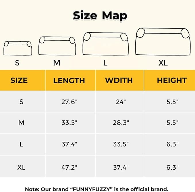 FUNNYFUZZY Calming Dog Bed Mat, Fluffy Fuzzy Couch Cover for Sofa, Furniture Protector with Removable Washable Cover for Small Dogs and Cats (Coffee,27.56 × 24.02 × 5.51 in)