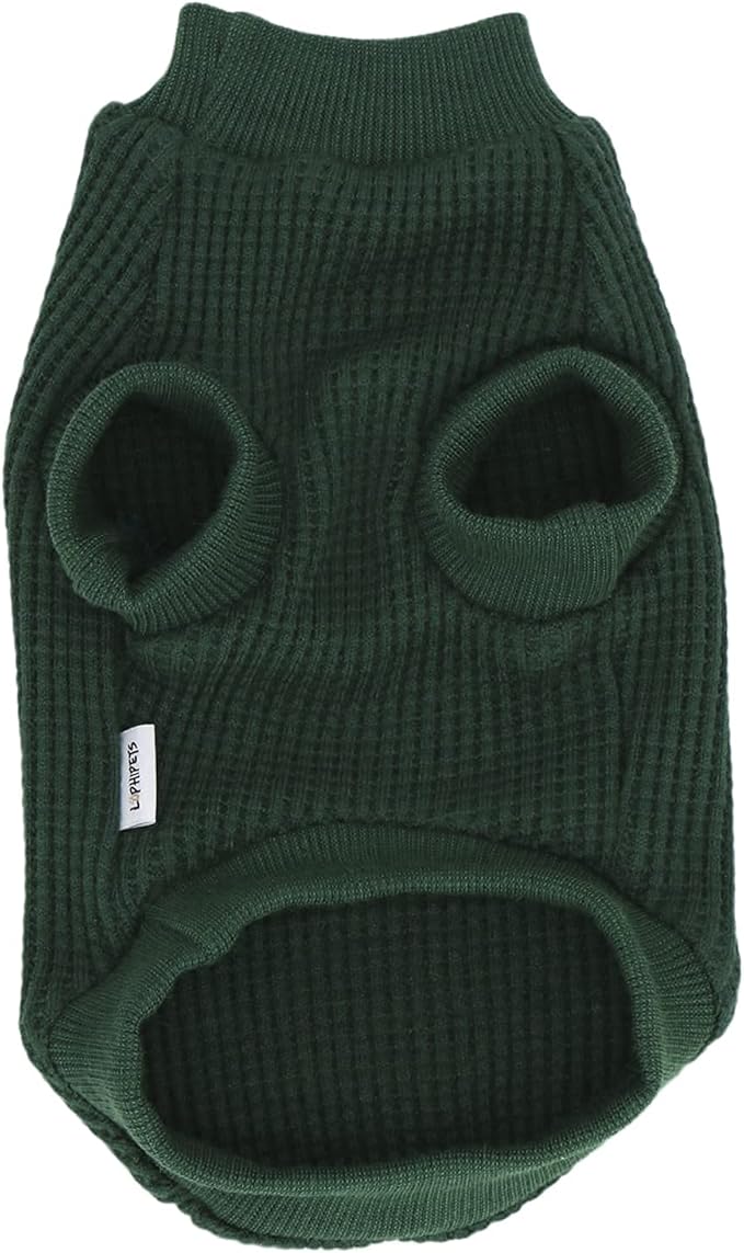 LOPHIPETS Lightweight Dog Sweaters for Puppy Small Dogs Puppy Chihuahua Yorkie Clothes-Atrovirens/XL