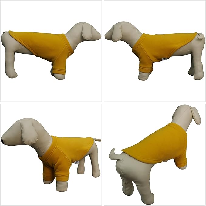 Lovelonglong Sweatshirt Cold Weather Pullover Autumn and Winter T-Shirts for Small Medium Large Size Dogs Ginger S