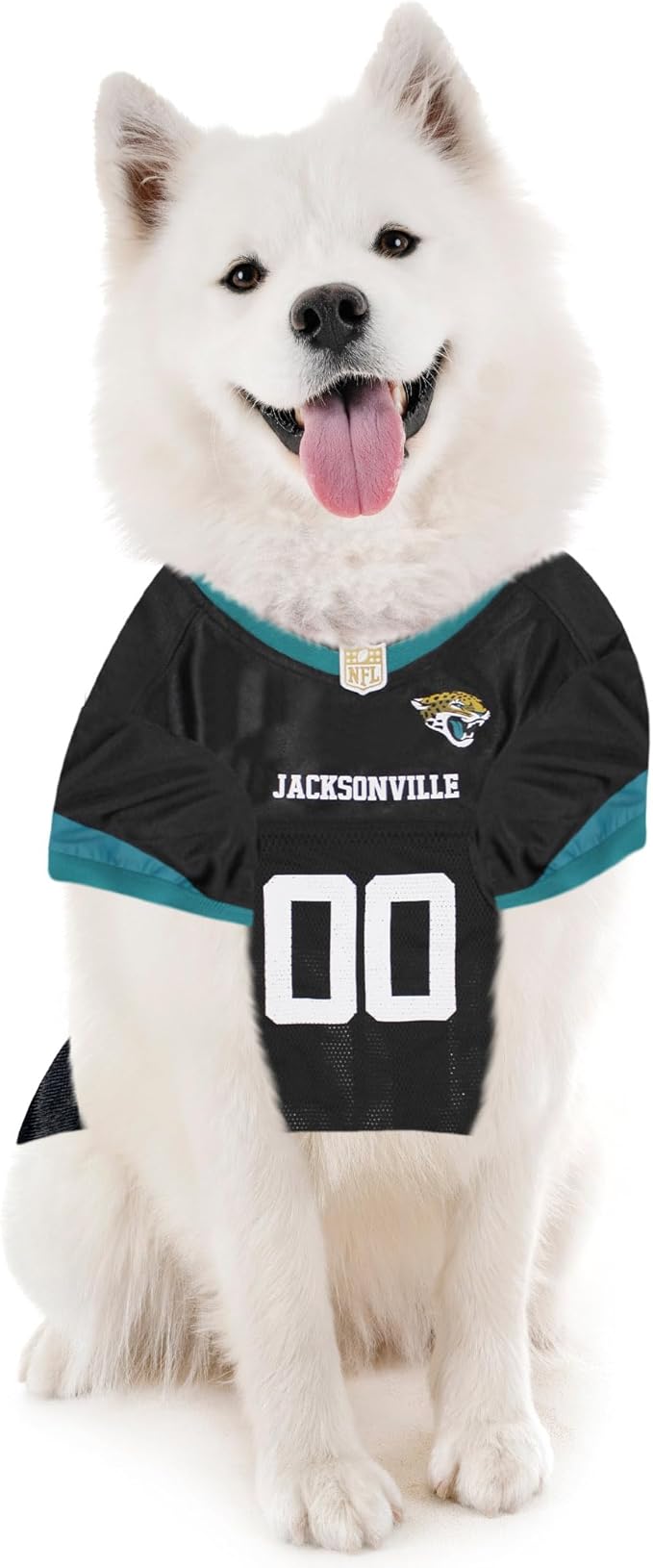 Pets First NFL Jacksonville Jaguars Dog Jersey, Size XX-Large. Licensed Dog Football Jersey Costume