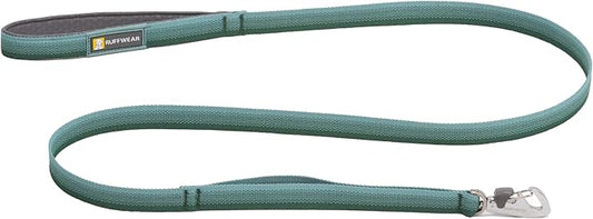 Ruffwear, Front Range Dog Leash, 5 ft Lead with Padded Handle for Everyday Walking, River Rock Green