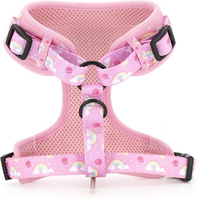 Dog Cat Harness and Leash Set, Puppia Soft Mesh Padded and Adjustable Puppy Vest Cute Dog Clothes Escape Proof Easy Walk Pet Accessories