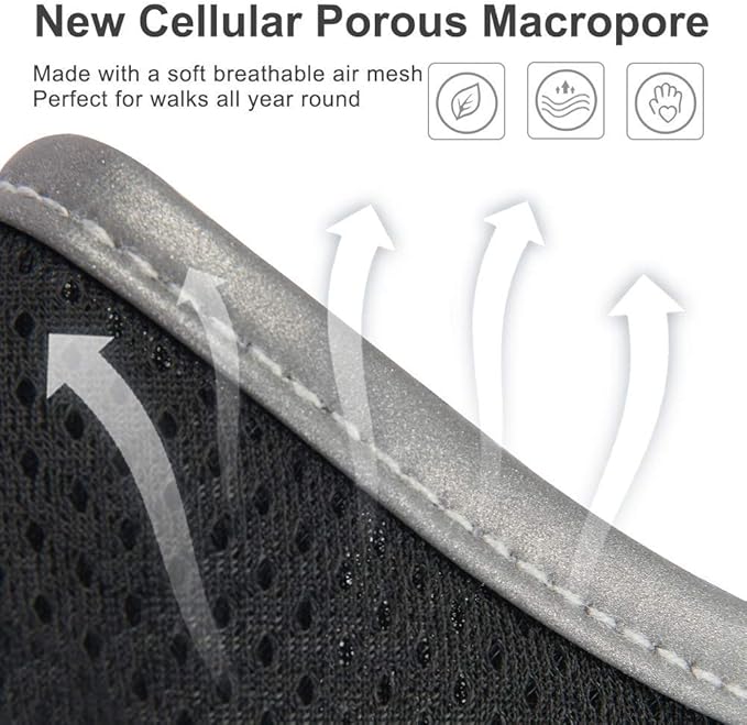 Puppy Harness and Leash Set - Dog Vest Harness for Small Dogs Medium Dogs- Adjustable Reflective Step in Harness for Dogs - Soft Mesh Comfort Fit No Pull No Choke (L, Black)