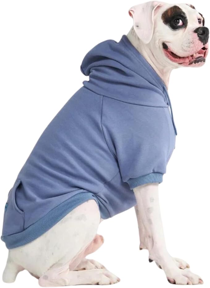 Spark Paws Dog Hoodie - Premium Quality, Buttery Soft, Superior Comfort and Fit, Calming Fleece Interior, Suitable for All Breeds - Slate Blue - 2XL