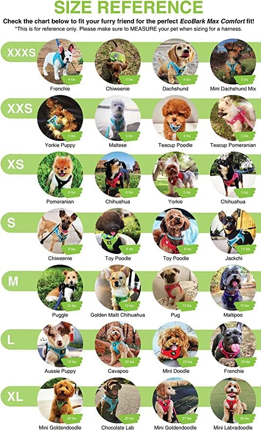 EcoBark Small Dog Harness - Step in Luxury Mesh Dog Harnesses - Reflective and Adjustable Mini Body Halter Vest - Soft Mesh Toy Breed Harness (Beige Plaid, Small)