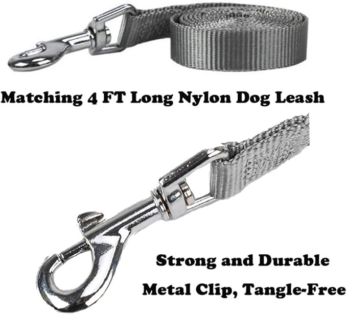 Dog Harness and Leash Set, Soft Mesh No Pull Dog Cat Harness Vest with Bowtie Bell for Small Dogs Puppy and Cats Outdoor Training and Running Classic Plaid Pattern (Large(13.7"-19.6"), Yellow Plaid)