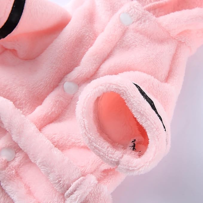 Petyoung Pet Bathrobe Dog Pajama Thickened Hooded Bathrobe Quick Drying and Super Absorbent Dog Bath Towel Soft Pet Nightwear for Puppy Small Dogs Cats