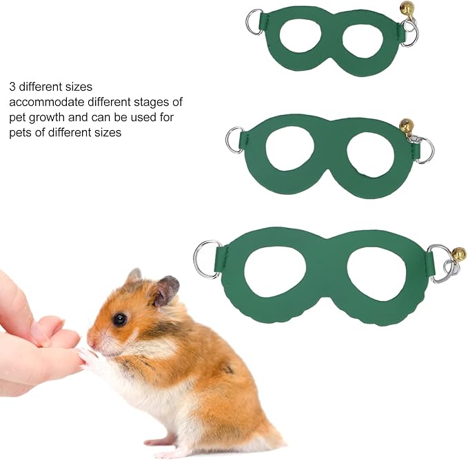 Hamster Harness and Leash Set No Pulling Guinea Pig Striped Harness Hamster Harness Vest or Ferret, Iguana, Hamster, Bearded Dragon Green