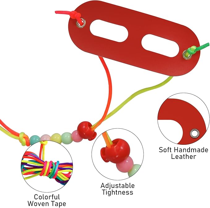 Bearded Dragon Carrier and Leather Leash, Adjustable Harness and Reptile Small Pet Coral Fleece Backpack for Outdoor Travel Walking Rest - Red