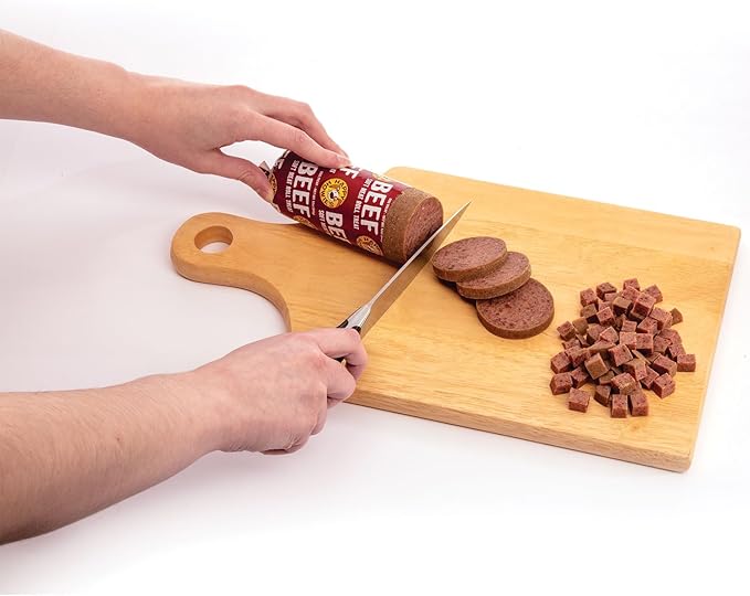 Happy Howie's Soft Meat Roll Treat - Soft Dog Food Beef Rolls, High Protein, Natural Ingredients, for All Dogs, Made in USA - Beef, 12 Oz (Pack of 4)