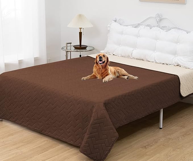 fuguitex Waterproof Dog Bed Cover Couch Cover for Pet Anti-Slip Cat Mat Pet Pad Blanket for Sofa Chair Recliner Bed Furniture Protrctor