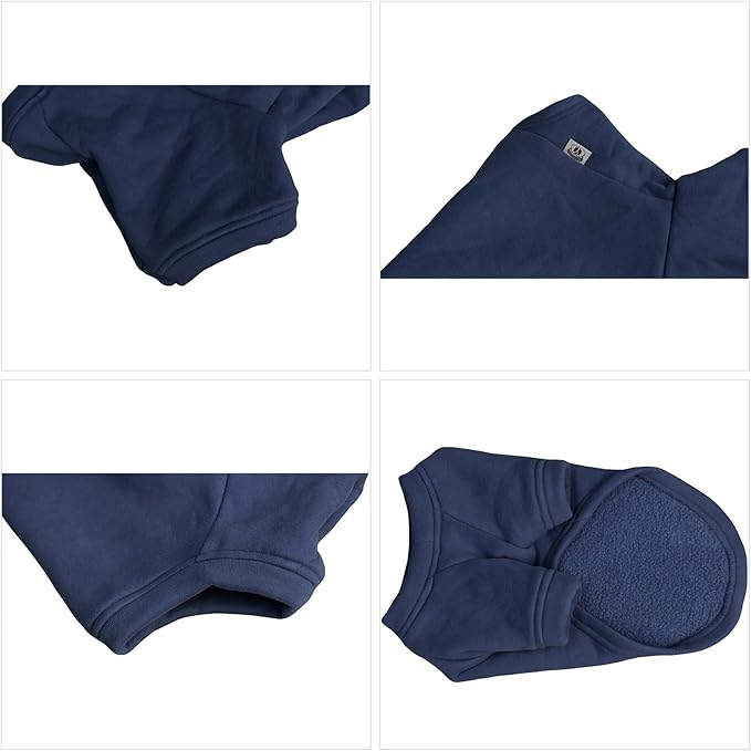 Lovelong Dog Sweatshirt - Cold Weather Pullover for Small, Medium & Large Dogs - Autumn & Winter T-Shirts - Haze-Blue