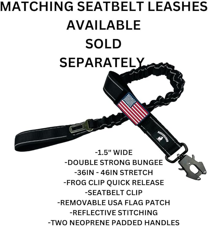 Tactical Dog Collar 2 Inch Wide Thick Heavy Duty Military Style with Metal Buckle, Adjustable for Medium - Large Breeds, Durable K9 Training Gear with Patch Area, USA Flag Patch, Strong and Secure Fit