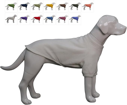 Lovelonglong Sweatshirt Cold Weather Pullover Autumn and Winter T-Shirts for Small Medium Large Size Dogs Off-White XL