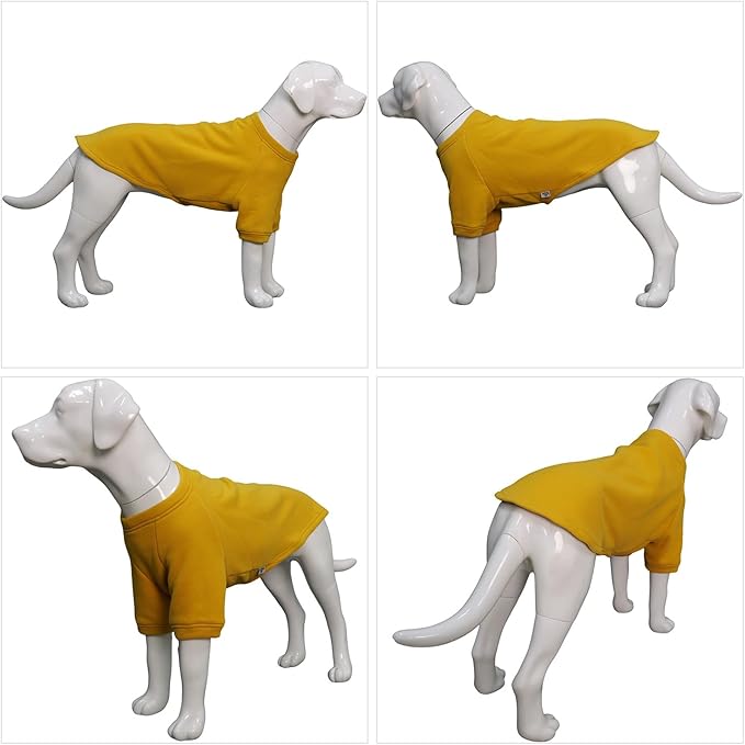 Lovelonglong Sweatshirt Cold Weather Pullover Autumn and Winter T-Shirts for Small Medium Large Size Dogs Ginger S
