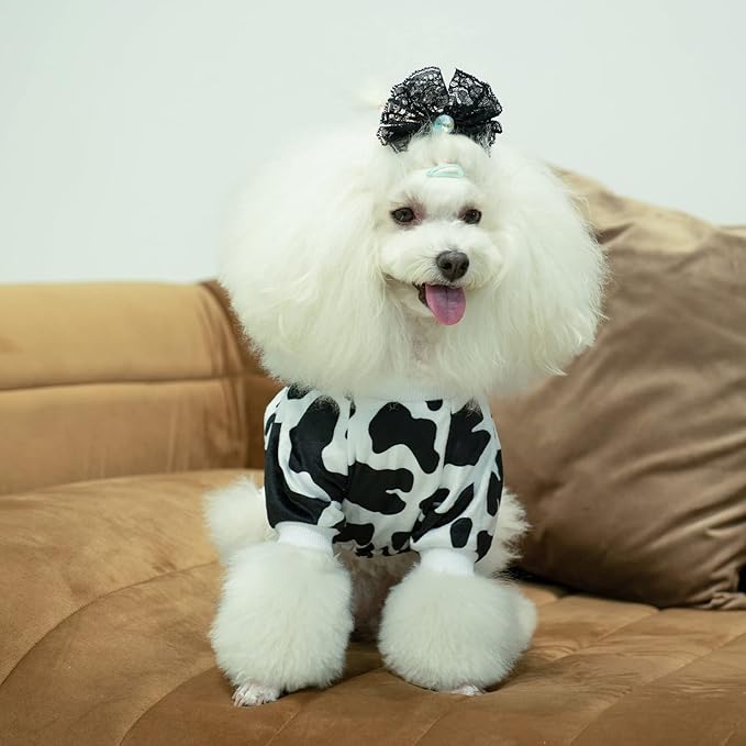 CuteBone Dog Pajamas Costumes Fleece Pet Clothes Puppy Onesie Winter Holiday Cute Cat Jammies Keep Your Pet Warm in The Cold Weather P222XL