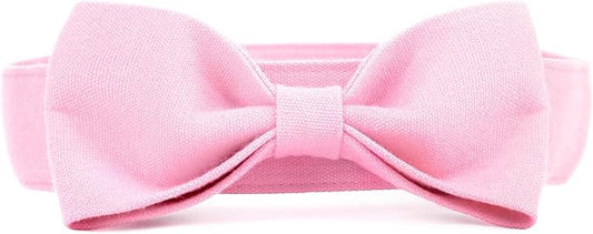 Segarty Dog Bowtie Collar, Adjustable Pink Bowtie Collar for Large Dogs, Durable Dog Neck Tie Tuxedo Comfortable Cotton Girl Pets Grooming Accessories for Formal Wedding Holiday Birthday Gift Party