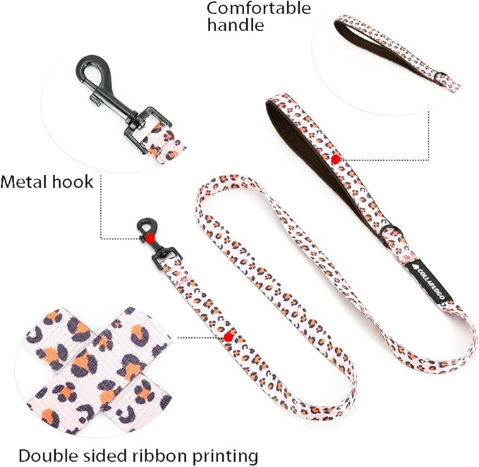 Dog Harness and Leash Set, Adjustable Dog Harness, Dog Leash, No Pull No Choke Puppy Harnesses for Walking Training for Small, Medium, Large Pet