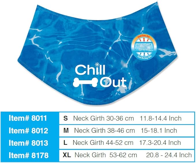 ALL FOR PAWS Chill Out Ice Bandana, Small