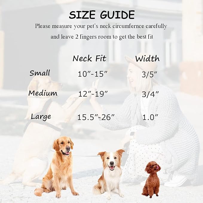 Soft Dog Collar with Metal Buckle Adjustable Durable Comfort Cotton Corduroy Collars for Large Medium Small Dogs Velvet Dog Collars, Light Pink