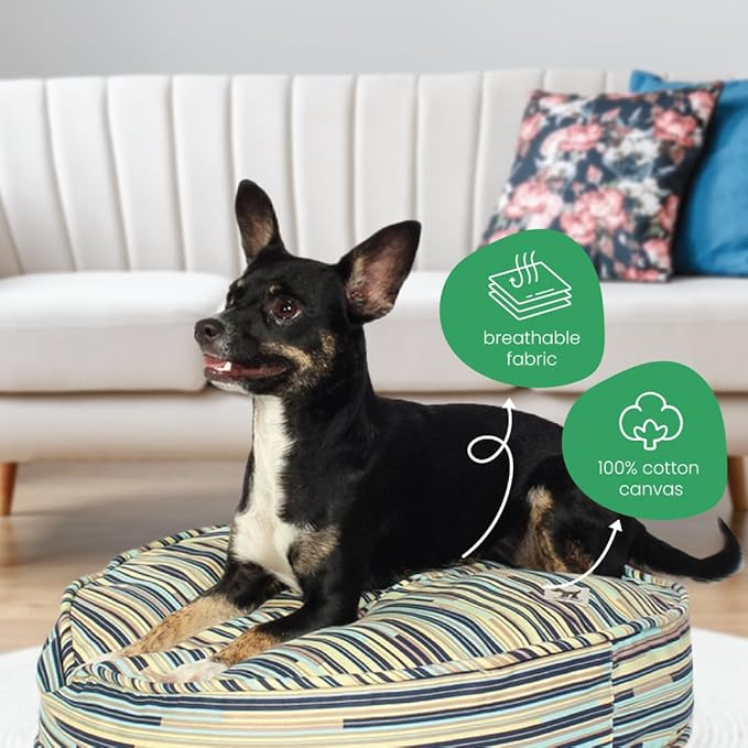 Molly Mutt Small Dog Bed Cover - I Don't Like Mondays Print - Measures 22”x27”x5”- 100% Cotton - Durable - Breathable - Sustainable - Machine Washable Dog Bed Cover